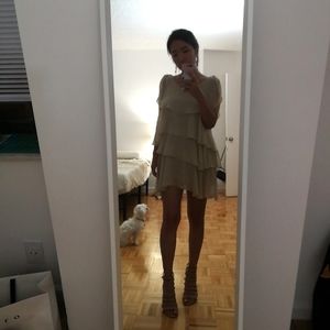 Light gold pearl dress(ivory)